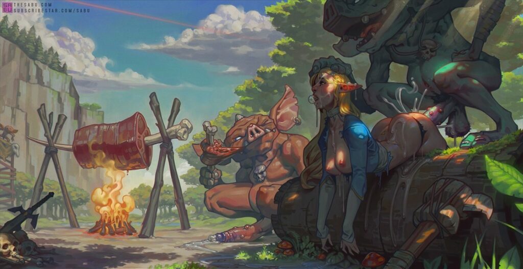Хентай игра Легенда о Зельде, Hentai арты, porno секс персонажей nintendo 18+ без цензуры 