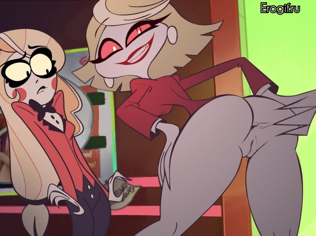 Телеведущая показывает свою попку и пизду, HOTEL HAZBIN, отель Хазбин, порно картинки 