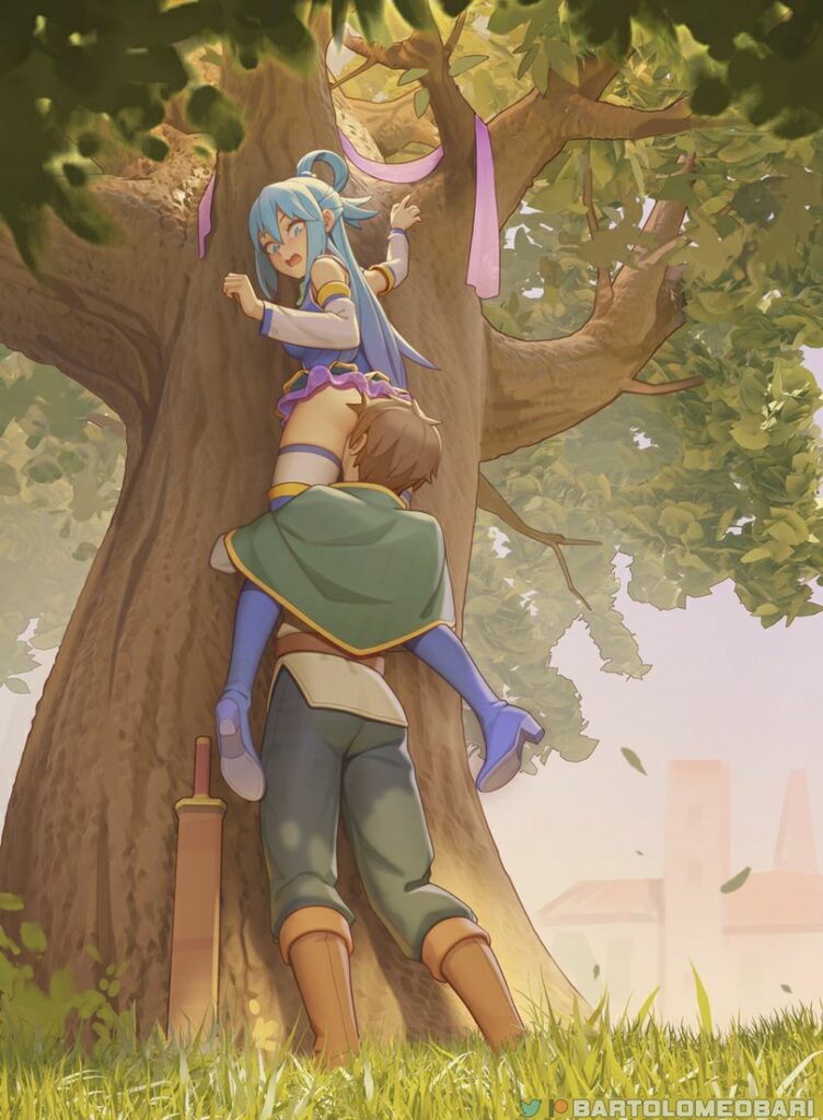 Аниме Коносуба, порно картинки, секс ебёт Акву без цензуры, konosuba hentai, Этот замечательный мир Kono Subarashii porn 18+ Aqua