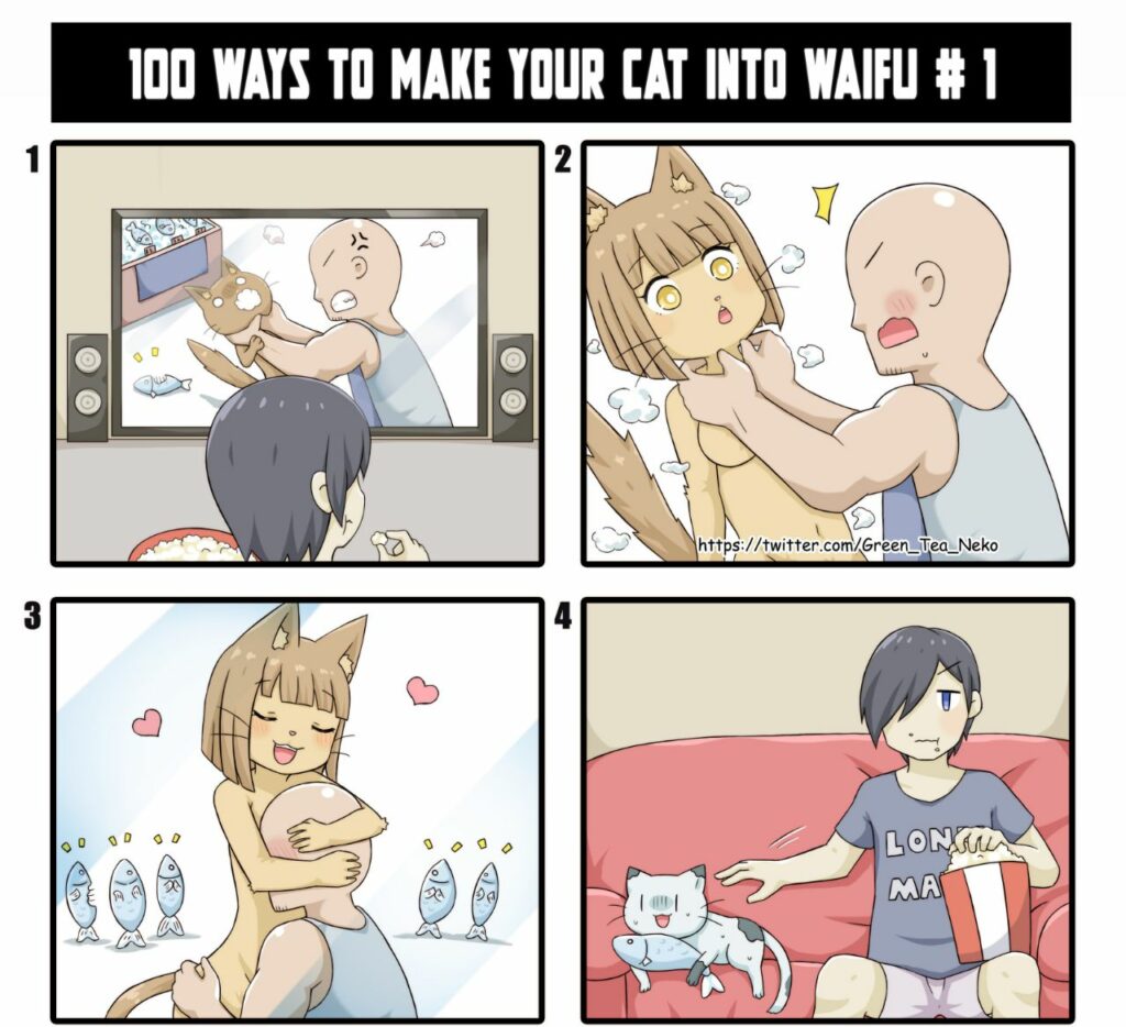 Green tea neko комиксы, зелёный чай кошка картинки без цензуры, Comics 18+, на русском языке