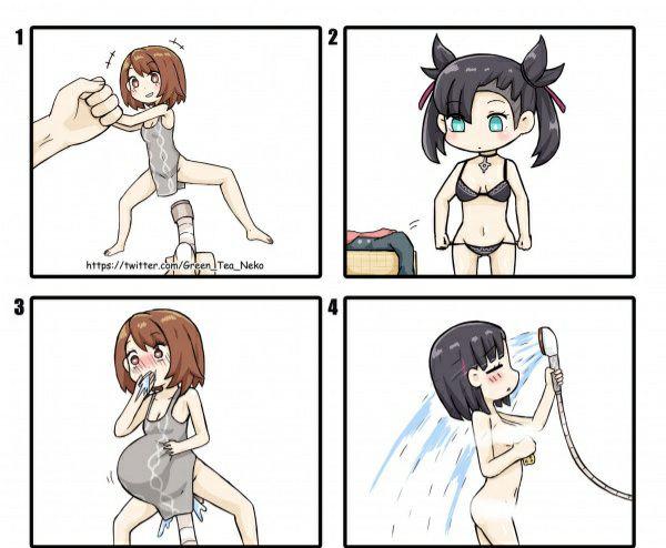 Комиксы от нестандартного автора Green tea neko, комиксы для взрослых, зелёный чай кошка картинки без цензуры, Comics 18+