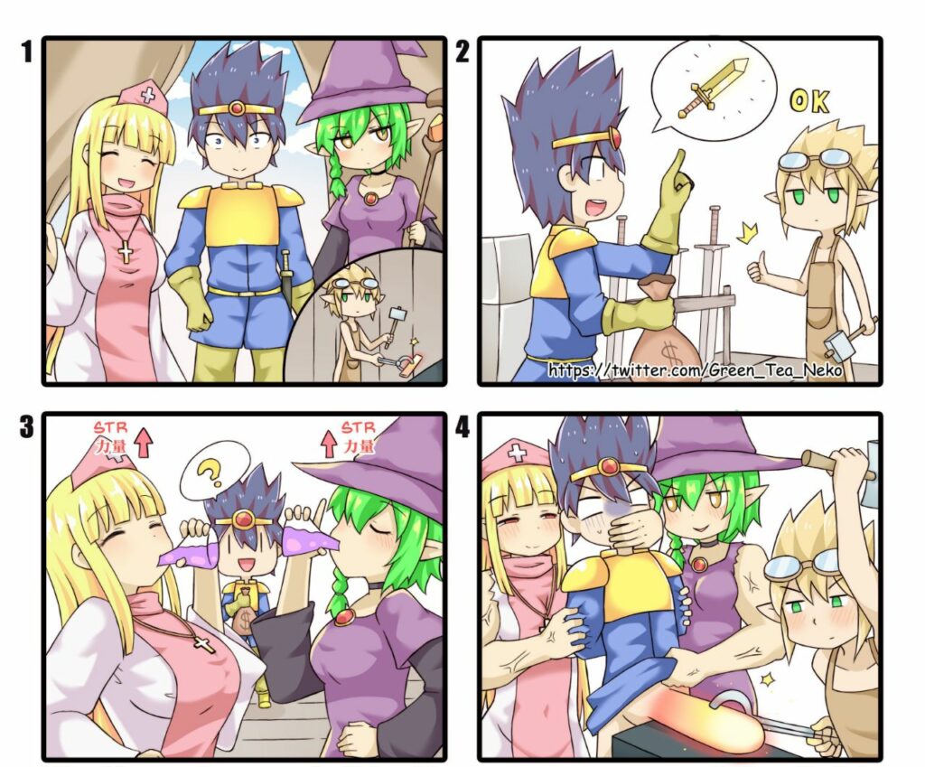 Комиксы от нестандартного автора Green tea neko, комиксы для взрослых, зелёный чай кошка картинки без цензуры, Comics 18+