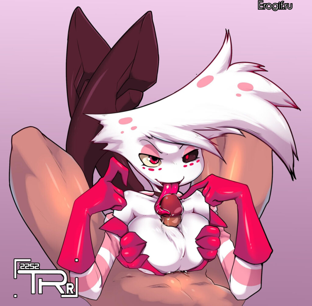 HOTEL HAZBIN порно отель хазбин, Angel Dust сосёт член